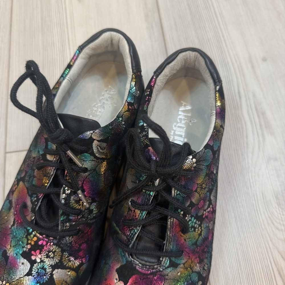 NEW Alegria Essence Liberty Love Colorful Leather Lace Up Shoes EU 37 US 7 7.5 - Picture 6 of 14